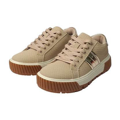 Zapatilla Carla Beige Gold